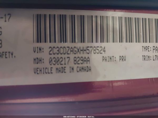 2017 DODGE CHALLENGER SXT