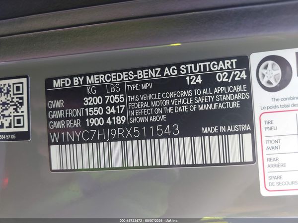 2024 MERCEDES-BENZ AMG G 63 4MATIC