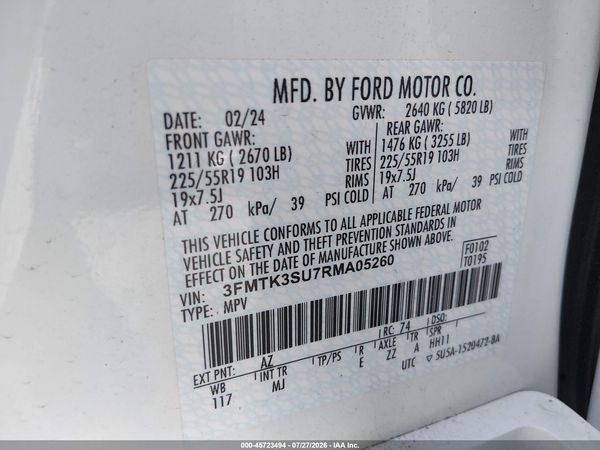 2024 FORD MUSTANG MACH-E PREMIUM