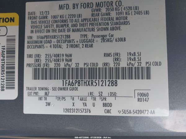 2024 FORD MUSTANG
