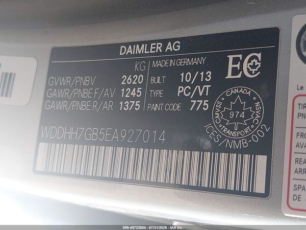 2014 MERCEDES-BENZ E 63 AMG 4MATIC