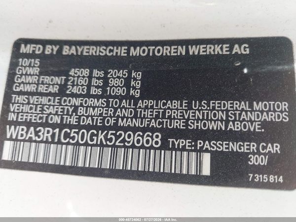 2016 BMW 435I