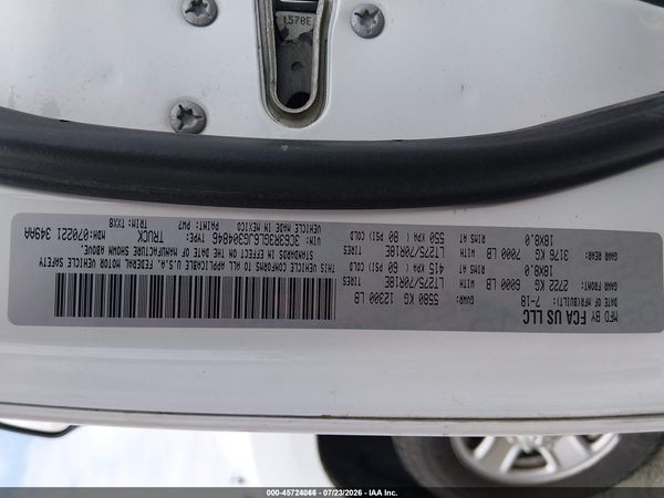 2018 RAM 3500 TRADESMAN  4X4 8' BOX