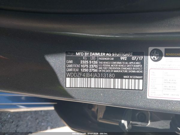 2018 MERCEDES-BENZ E 300 E300