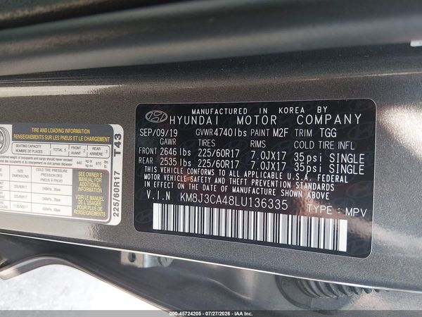 2020 HYUNDAI TUCSON VALUE