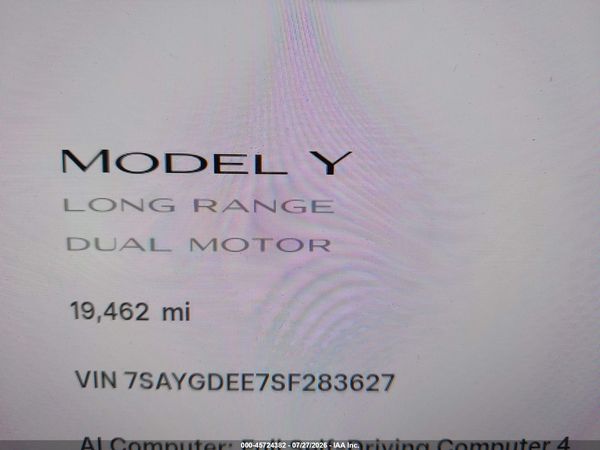 2025 TESLA MODEL Y