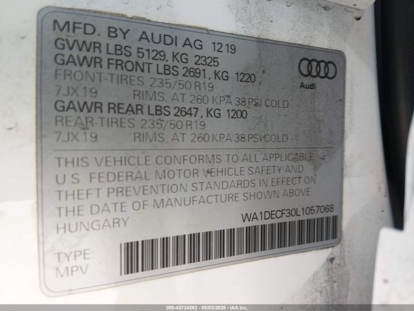 2020 AUDI Q3