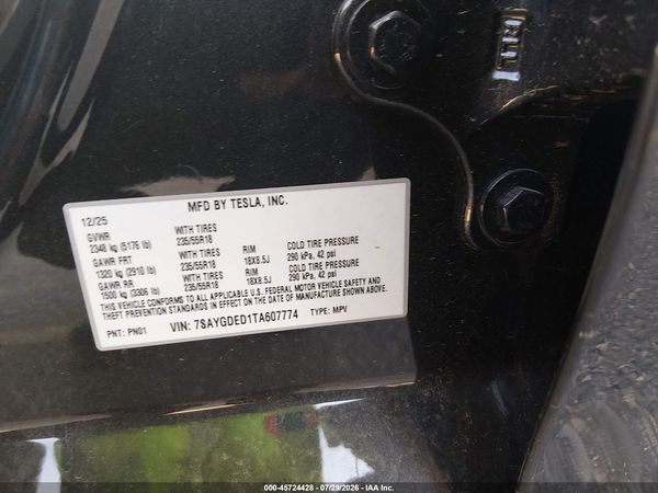 2026 TESLA MODEL Y