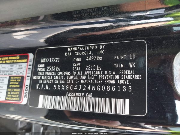 2022 KIA K5 GT-LINE