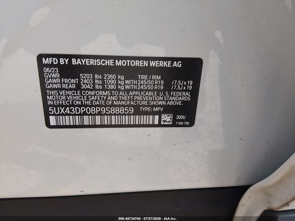 2023 BMW X3 SDRIVE30I