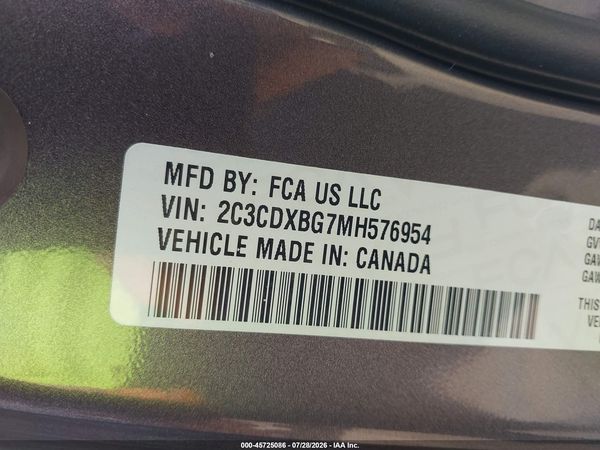 2021 DODGE CHARGER SXT RWD