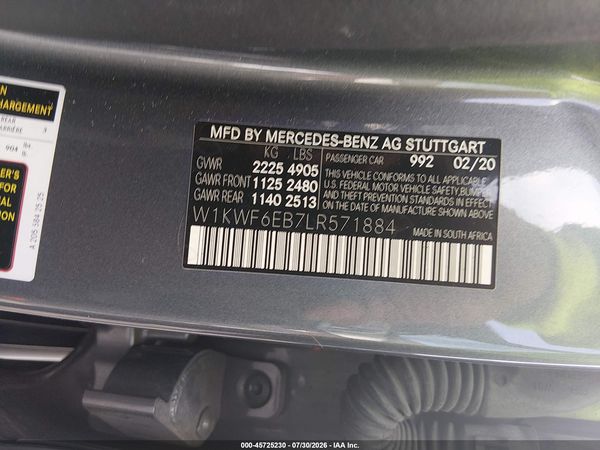 2020 MERCEDES-BENZ AMG C 43 4MATIC