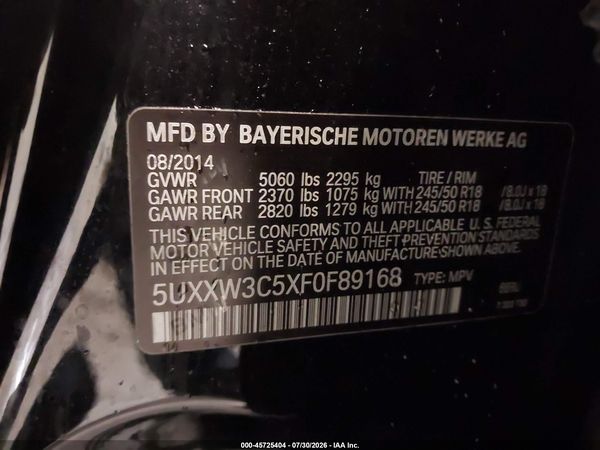 2015 BMW X4 XDRIVE28I