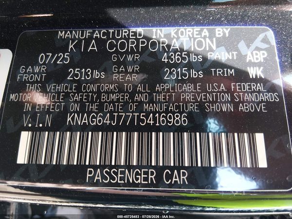 2026 KIA K5 GT-LINE FWD