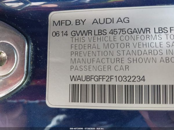 2015 AUDI A3 2.0T PREMIUM