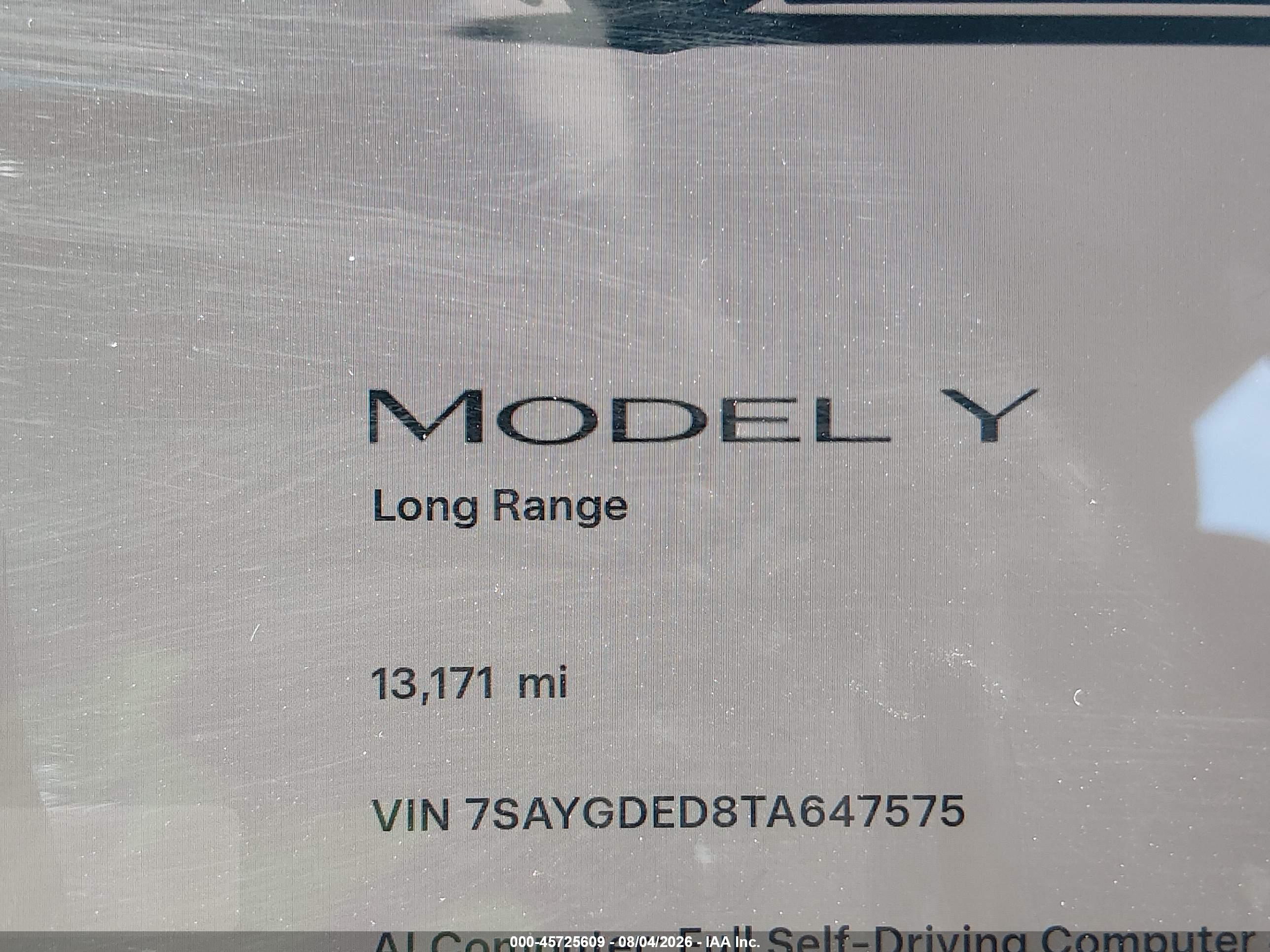 2026 TESLA MODEL Y