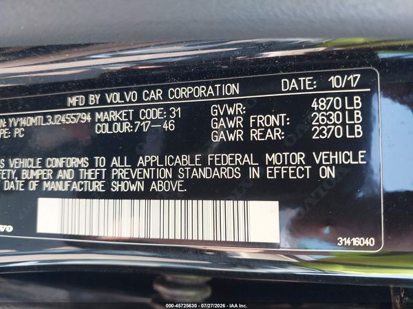 2018 VOLVO S60 T5 DYNAMIC