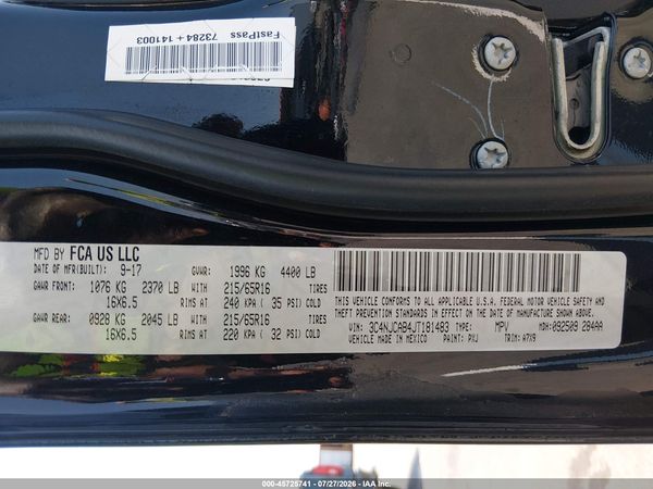 2018 JEEP COMPASS SPORT FWD
