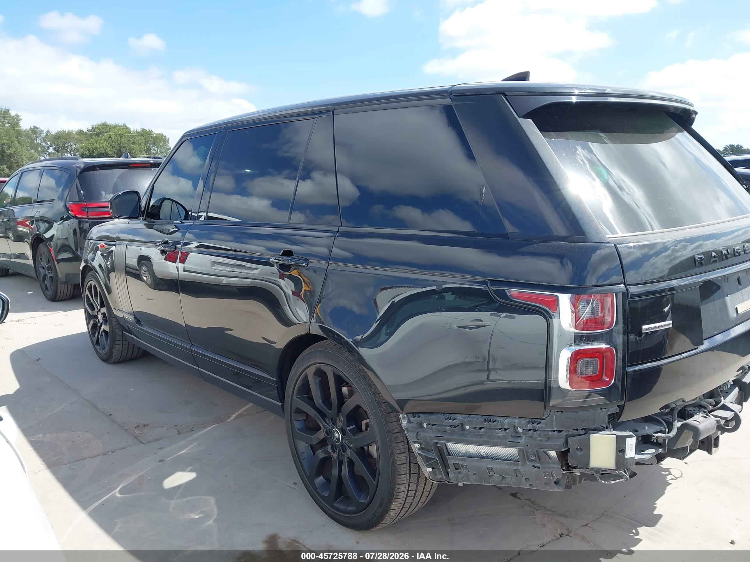 2018 LAND ROVER RANGE ROVER 5.0L V8 SUPERCHARGED