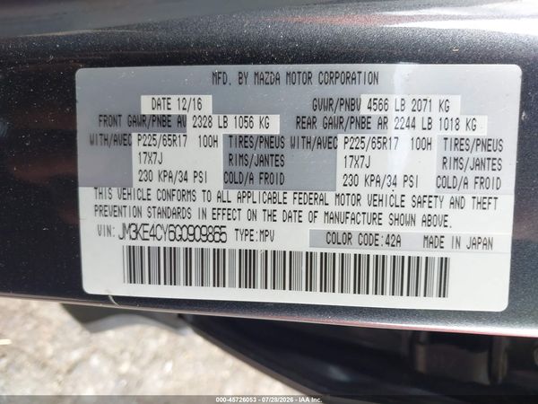 2016 MAZDA CX-5 TOURING