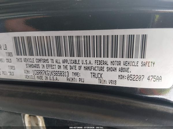 2019 RAM 1500 CLASSIC Tradesman, ST
