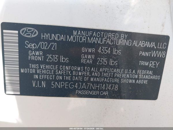 2022 HYUNDAI SONATA SE