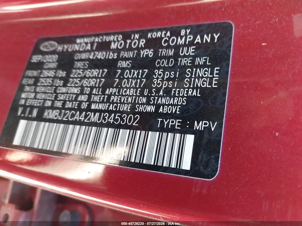 2021 HYUNDAI TUCSON SE