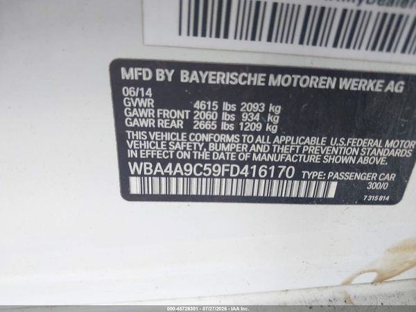 2015 BMW 428 GRAN COUPE