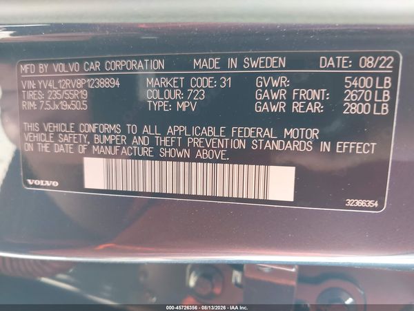 2023 VOLVO XC60 B5 CORE