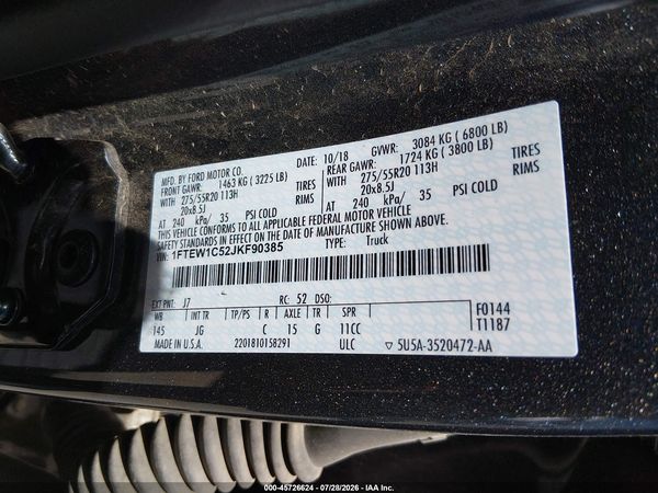 2018 FORD F-150 XL