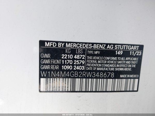 2024 MERCEDES-BENZ GLB 250 GLB250