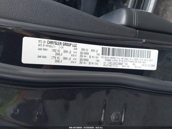 2014 DODGE DURANGO LIMITED