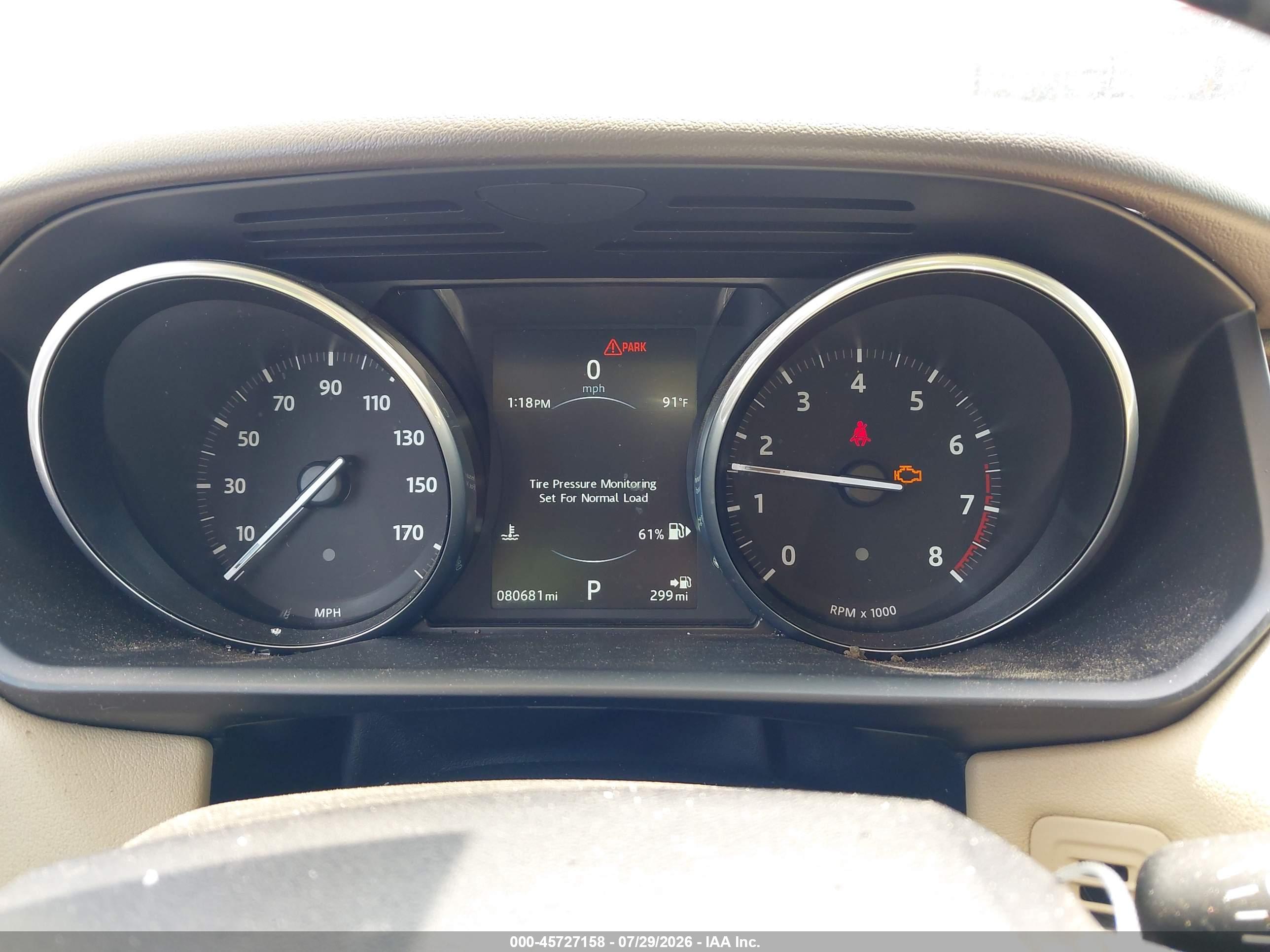 2016 LAND ROVER RANGE ROVER SPORT 3.0L V6 SUPERCHARGED HSE