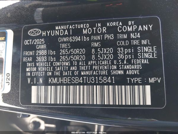 2026 GENESIS GV80 2.5T ADVANCED AWD