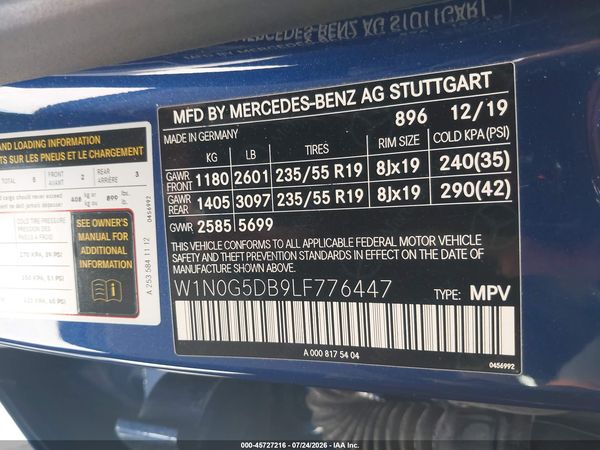 2020 MERCEDES-BENZ GLC 350E 4MATIC