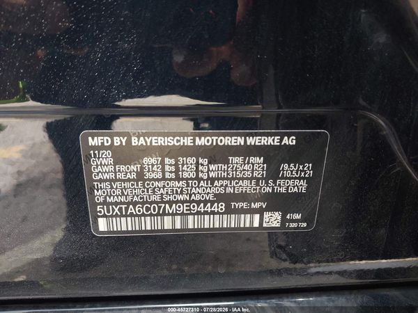 2021 BMW X5 PHEV XDRIVE45E