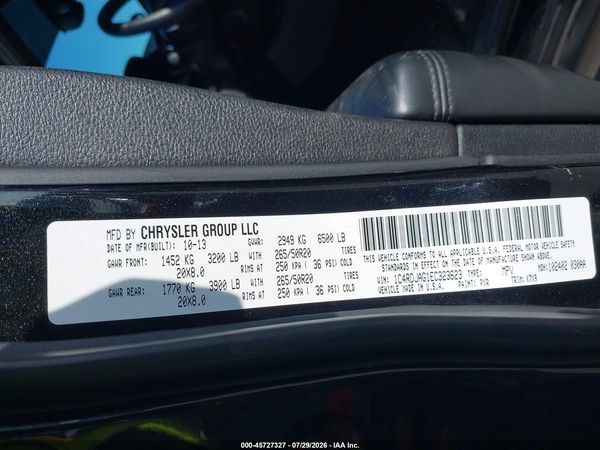 2014 DODGE DURANGO SXT