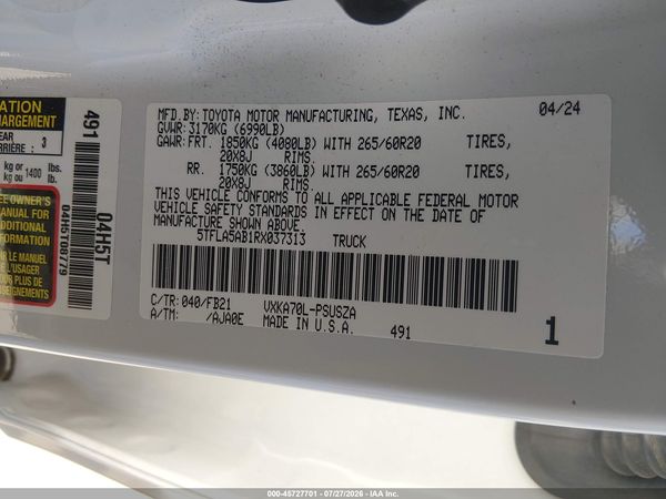 2024 TOYOTA TUNDRA SR5