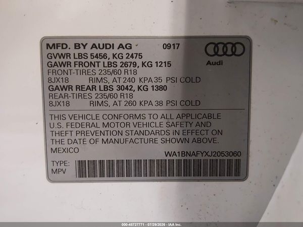 2018 AUDI Q5