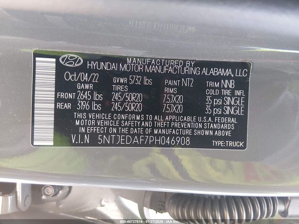 2023 HYUNDAI SANTA CRUZ LIMITED