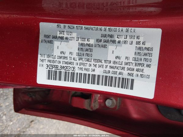 2021 MAZDA MAZDA3 SELECT