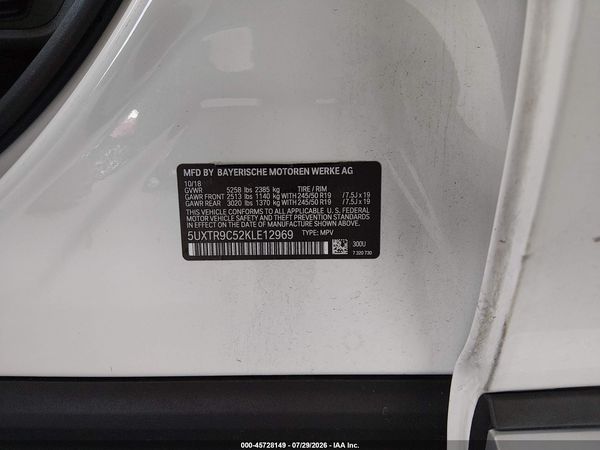 2019 BMW X3 XDRIVE30I