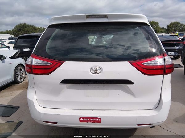 2017 TOYOTA SIENNA L 7 PASSENGER