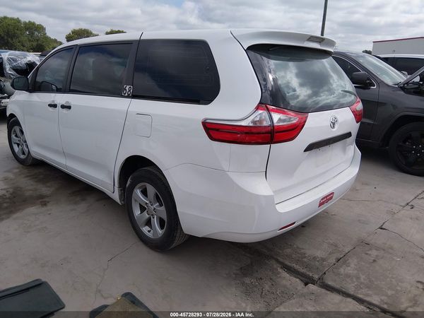 2017 TOYOTA SIENNA L 7 PASSENGER