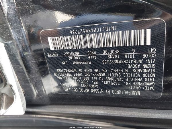 2019 NISSAN ROGUE SPORT SV
