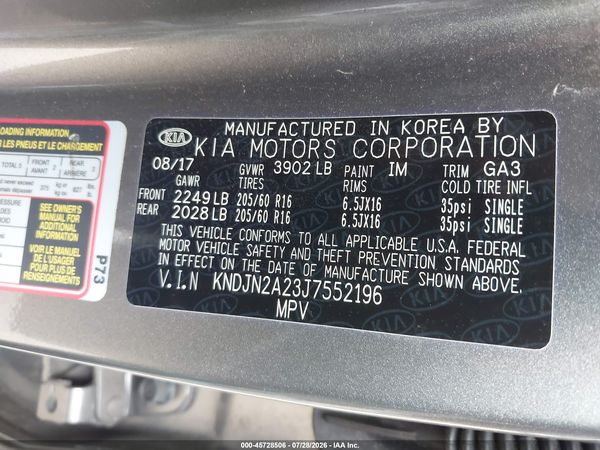 2018 KIA SOUL Base