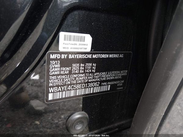 2014 BMW 740LI