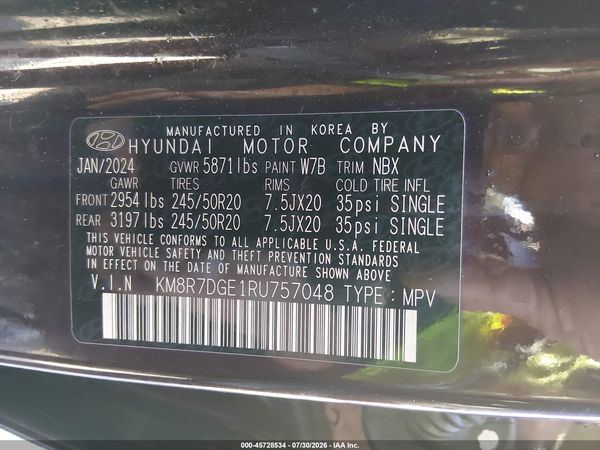 2024 HYUNDAI PALISADE CALLIGRAPHY