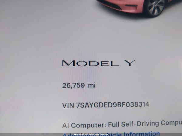 2024 TESLA MODEL Y