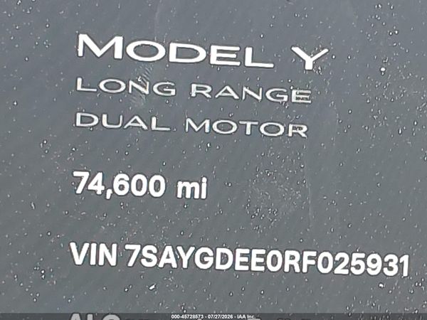 2024 TESLA MODEL Y